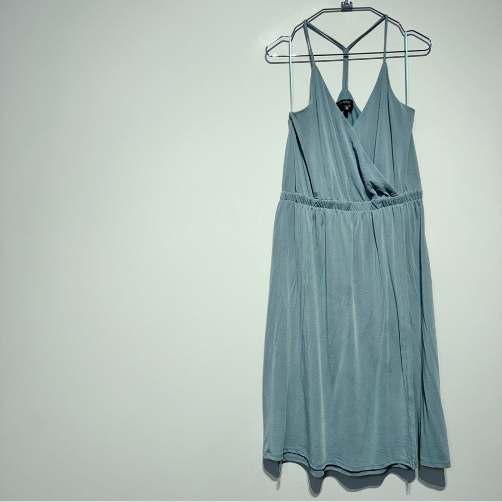 NWOT Dynamite Elastic Waist Fit & Flare Dress / Blue / Medium